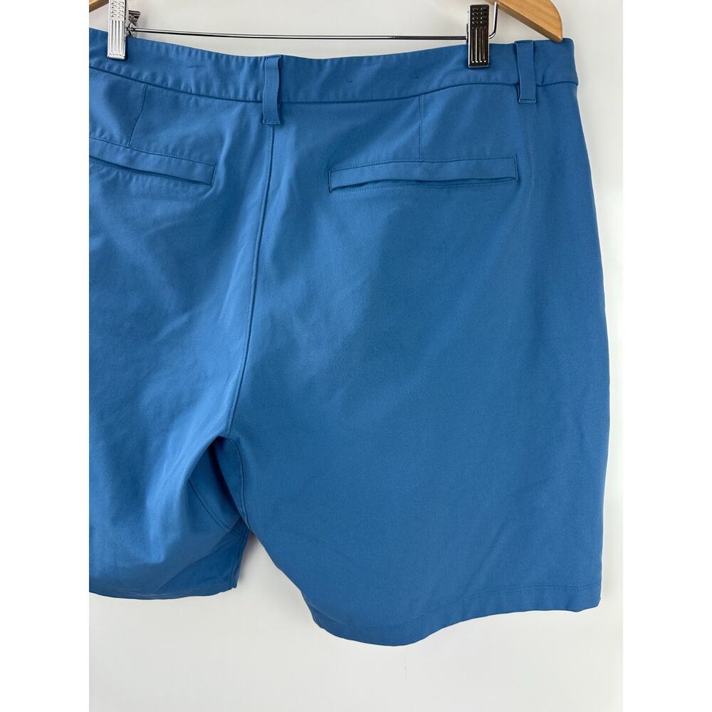 Lululemon Commission Classic-Fit Short 9" Warpstreme Soft Denim Blue Men's 38 - Picture 10 of 14